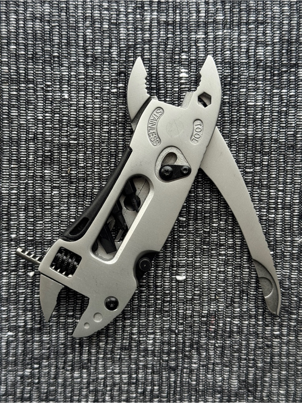 Compact Stainless Steel Mini Multi-Tool Pocket Wrench & Pliers